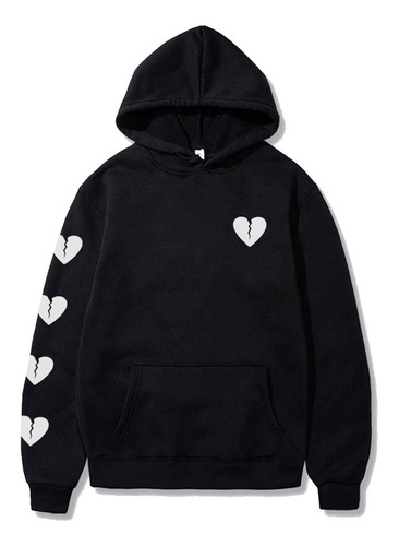 Sudadera Hoodie Broken Heart Tendencia Moda Casual Japonesa