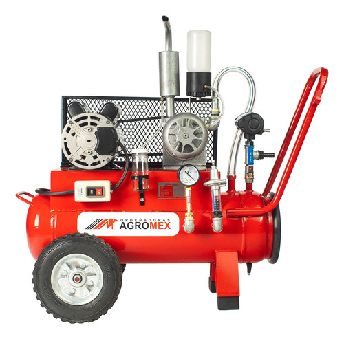 Máquina Ordeñadora Para Dos Vacas Motor Eléctrico Agromex TV2-25-T1-20-E Voltaje 127V