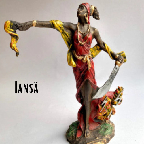 1 Estátua Orixá - Iansã Oyá / Umbanda Candomblé - Resina