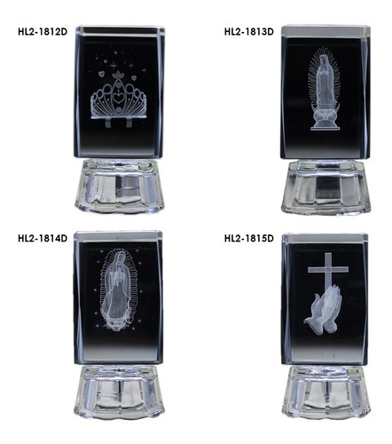 Imagen 5 de 10 de 18pz Recuerdo Personalizado Cristal 3d Luz Boda Bautizo Etc