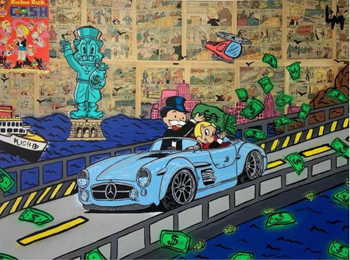 Cuadros Al Estilo Alec Monopoly Art Pintados A Mano