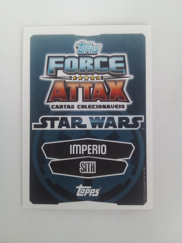 Card Topps Star Wars Force Attax Darth Vader #25 (Usado)