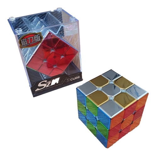 Cyclone Boys Metallic Cubo Rubik 3x3 Magnético Metalizado