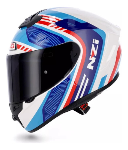 Casco Moto Nzi Trendy Visor Oscuro + Transparente