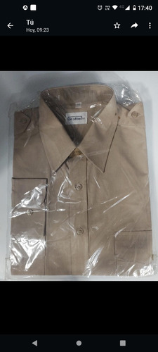 Camisa Manga Larga Liceo Militar Beige