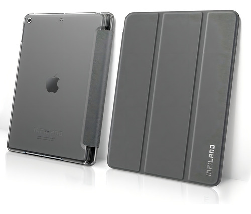 Capa Transparente Séries iPad 8 10.2 Pol 2020 A2270 A2428 Cor Cinza
