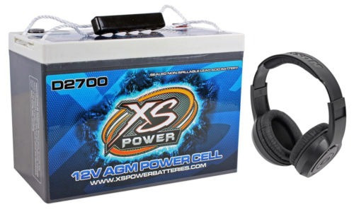 Xs Poder D2700 4300 Amp Agm Power Cell Coche Batería +