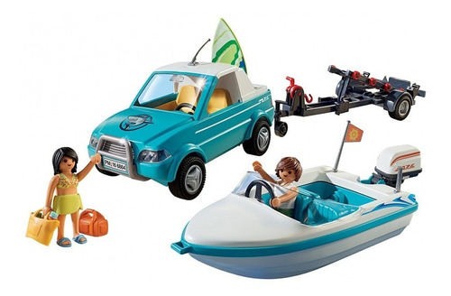 Playmobil 6864 Camioneta Remolque Y Lancha Con Motor Rtrmx 