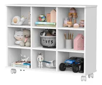 Comprar Móveis Bela Nicho Organizador Criança Prateleira Estante 9 Nichos Versátil Lojas Quarto Sapateira Cor Branco