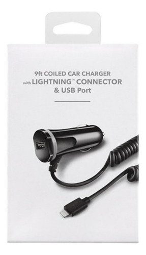 Cargador Para Coche 15w Insignia Con Cable Lightning