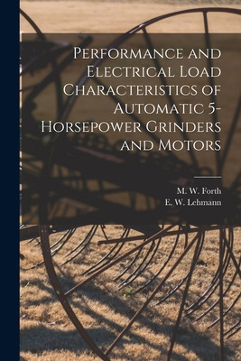 Libro Performance And Electrical Load Characteristics Of ...