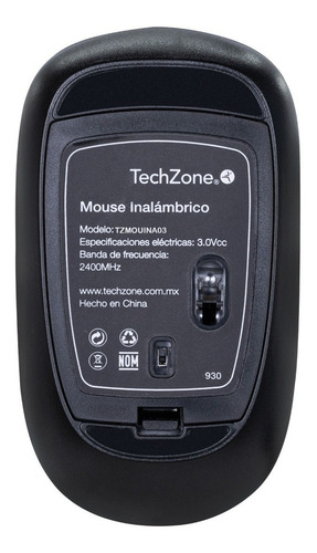 Mouse Inalámbrico Techzone 1200 Dpi Tipo Diamante Rojo /vc
