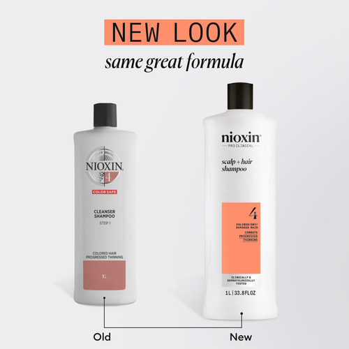 Champú Nioxin System 4 Para Espesar El Cuero Cabelludo Y El