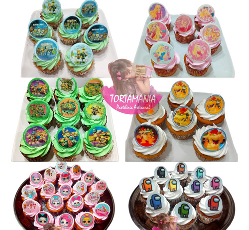 Cupcakes Personalizados,$ Por 12 Unidades. Leer Descripción 