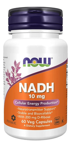 Nadh Dinucleótido Adenina Nicotinamida 10mg +200mg D-ribosa Sin Sabor