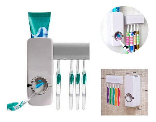 Dispenser Para Creme Dental E Porta Escovas Dp95 Western