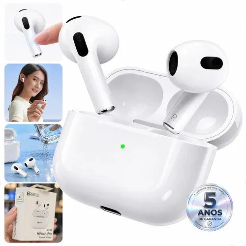 Fone de Ouvido Bluetooth 5.4 Tws Sem Fio com Microfone HD Anti Ruido A Prova D'água Compatível iPhone Samsung Xiaomi Motorola Redmi Android iOs Para