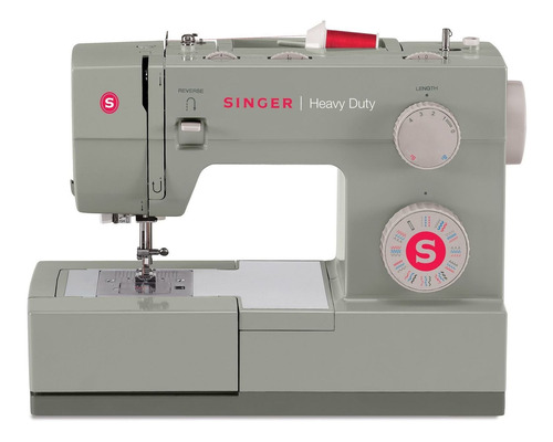 Máquina de coser recta Singer Heavy Duty 4452 portablegris 110V - 120V