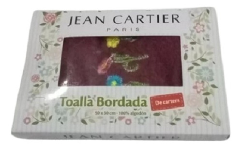 Toallita Bordada De Cartera ¡en Caja! - Jean Cartier