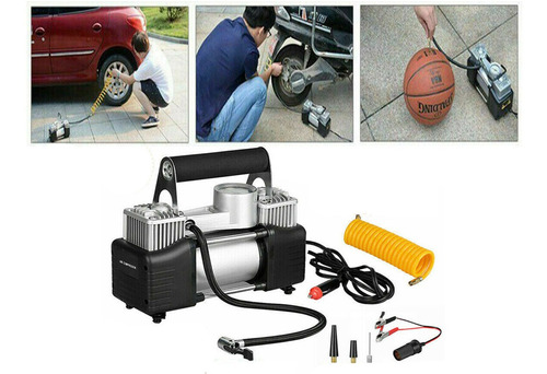 Imagen 1 de 6 de Compresor 12v Profesional 2 Cilindros, 150 Psi (libras)