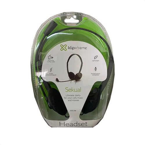 Imagen 9 de 10 de Audífonos Usb Diadema Mic Control Klip Xtreme Sekual Ksh-290