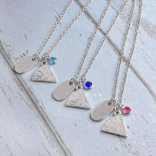 Collar Mejores Amigos Set 6 Piezas Bff Color Plateado