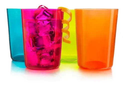 Collins Colors Juego De 8 Vasos De Vidrio De 520 Ml | Meses sin interés