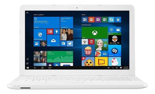 Notebook Asus VivoBook Max X541UA blanca 15.6", Intel Core i3 6006U  4GB de RAM 1TB HDD, Intel HD Graphics 520 1366x768px Windows 10 Home