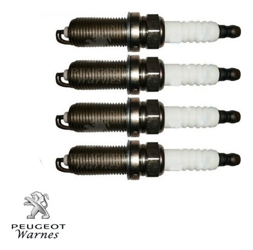 Juego De 4 Bujias 100% Originales Peugeot 206 1.6 16v Nafta