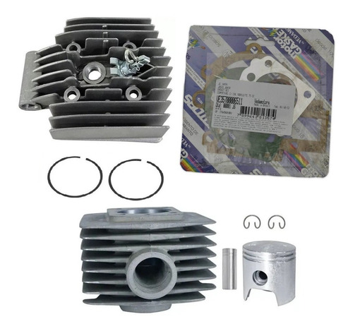 Kit 75cc Mobilete Completo - Cilindro / Cabeçote / Jg Juntas