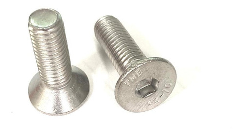 Parafuso Chato Allen M5 X 16mm Inox - 20 Peças