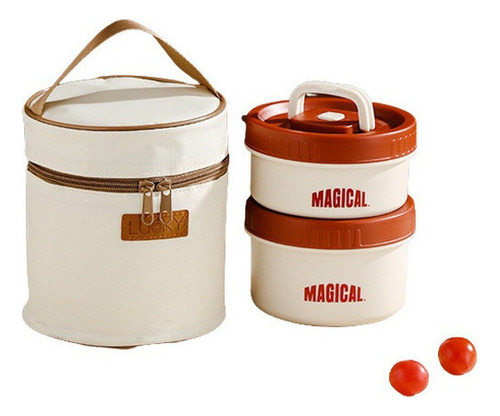 Caja Almuerzo Térmica Portátil Inoxidable Botella Mejorada