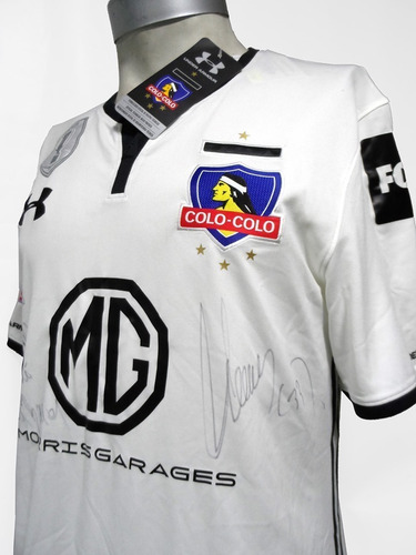 Camiseta Colo Colo 2018 Local Utiería N°33 Barrios Autografo