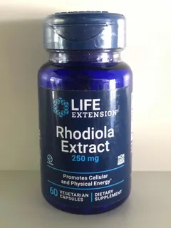 Rhodiola Extract 250mg C/ 3% Rosavins 60 Cápsulas Import Eua