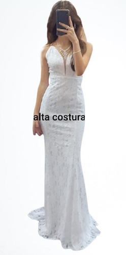 Vestido De Novia Corte Sirena De Encaje  Jessi Alta Costura 