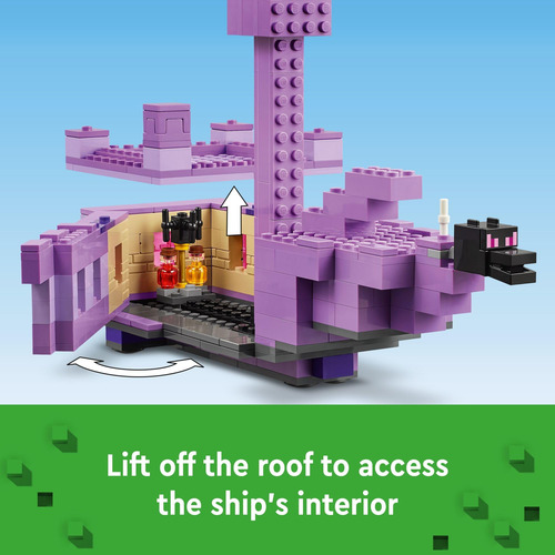 Set De Construcción Lego Minecraft The Ender Dragon Y End Sh