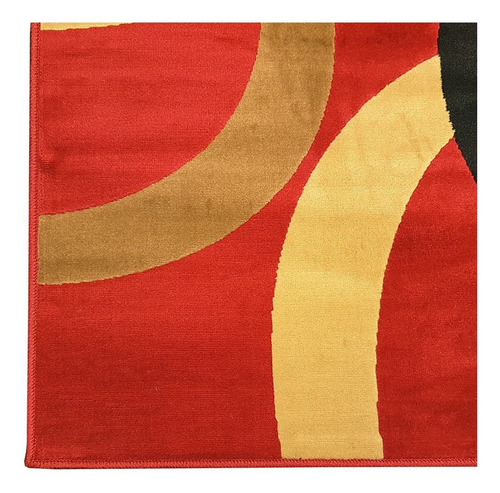 Carpeta Alfombra Spirit Bordo Beige Negro 133 X 190 Cm Soul