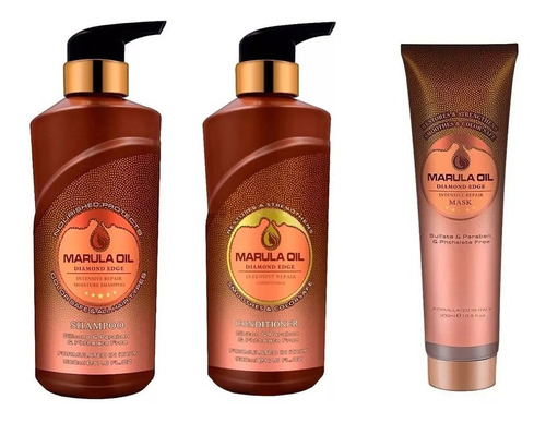 Kit Marula Oil Shampoo, Acondicionador, Mascara
