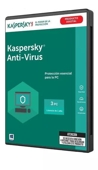 Antivirus Kaspersky 3 Pc 1 Año Licencia Original