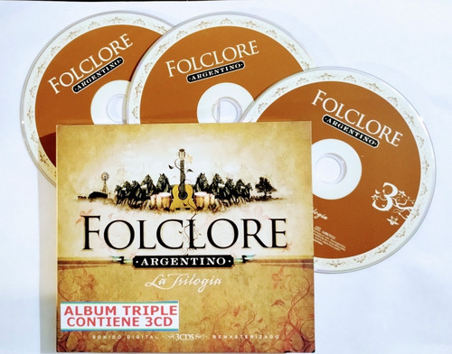 Folklore Álbum 3 Cd Con 45 Temas Grandes Artistas  