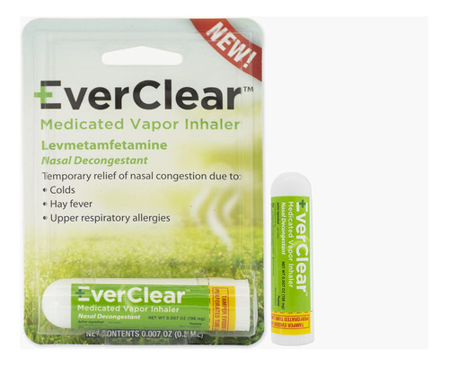 Everclear Inhalador De Vapor Medicado, Descongestionante Nas