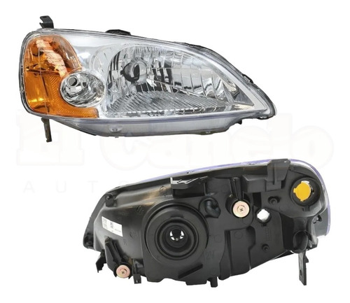 Faro Honda Civic Sedan 2001 - 2003 Derecho Premium