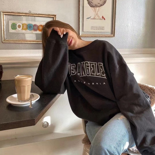Sudadera Oversize Mujer 2022 Crewneck Pullover Primavera #a