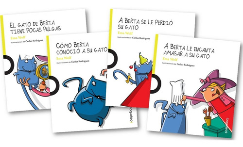 ** Coleccio Berta Y Su Gato ** 4 Libros Ema Wolf