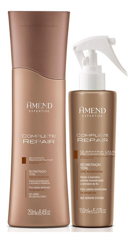 Amend - Complete Repair Shampoo 250ml + Queratina 140ml