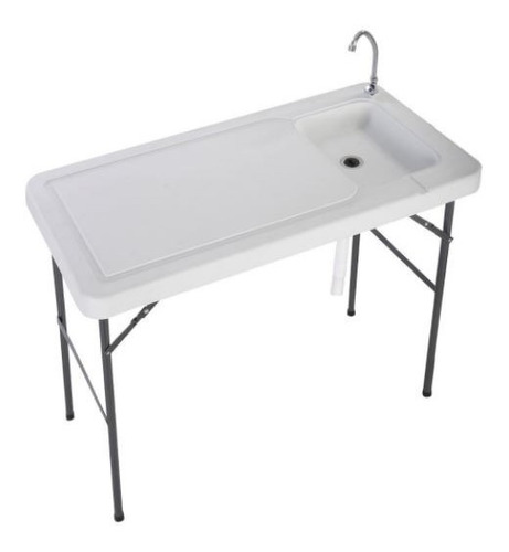 Mesa Plegable Con Tarja Fregadero Jardin Campamento Pesca Ex