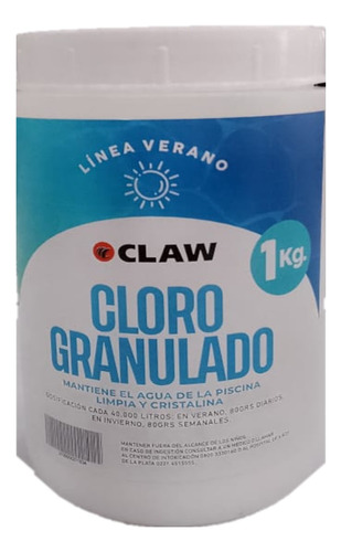 Cloro Granulado X 1kg Disolución Rápida