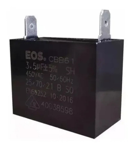 Capacitor 3,5uf X 450vac +- 5% Cbb61 Para Ar Condicionado.