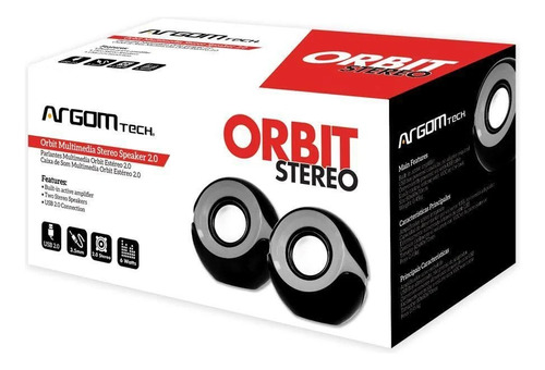 Cornetas Para Pc Argom Tech 2.0 Orbit Stereo Gris