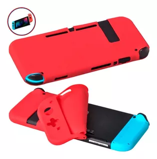 Funda Protectora De Silicona Para Nintendo Switch Rojo